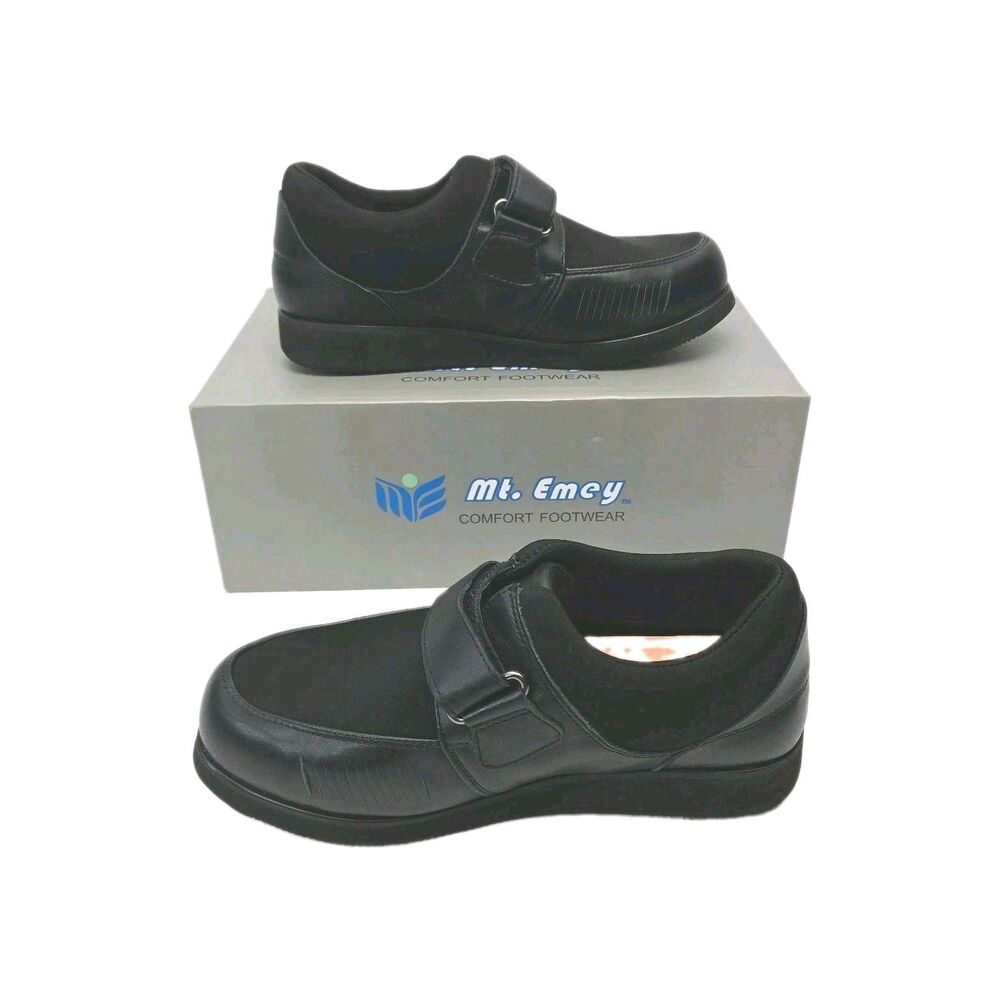 Mt. Emey Shoe Bunion Edema Diabetic Black Sneaker Women Sz 9.5 5E Wide 628-E NEW